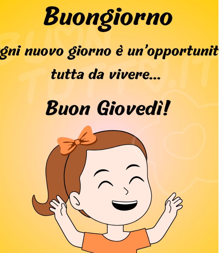 Buongiorno! Felice Giovedì 4 Settembre